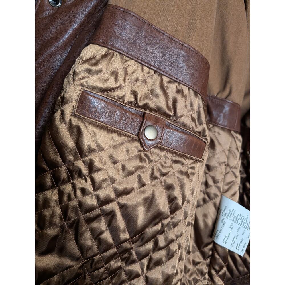 VTG Orvis Men's Genuine Leather Jacket Moto Biker Heavy XL - Picture 7 of 9